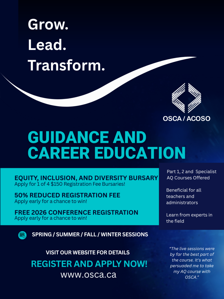 Grow. Lead. Transform. Guidance and Career Education Training