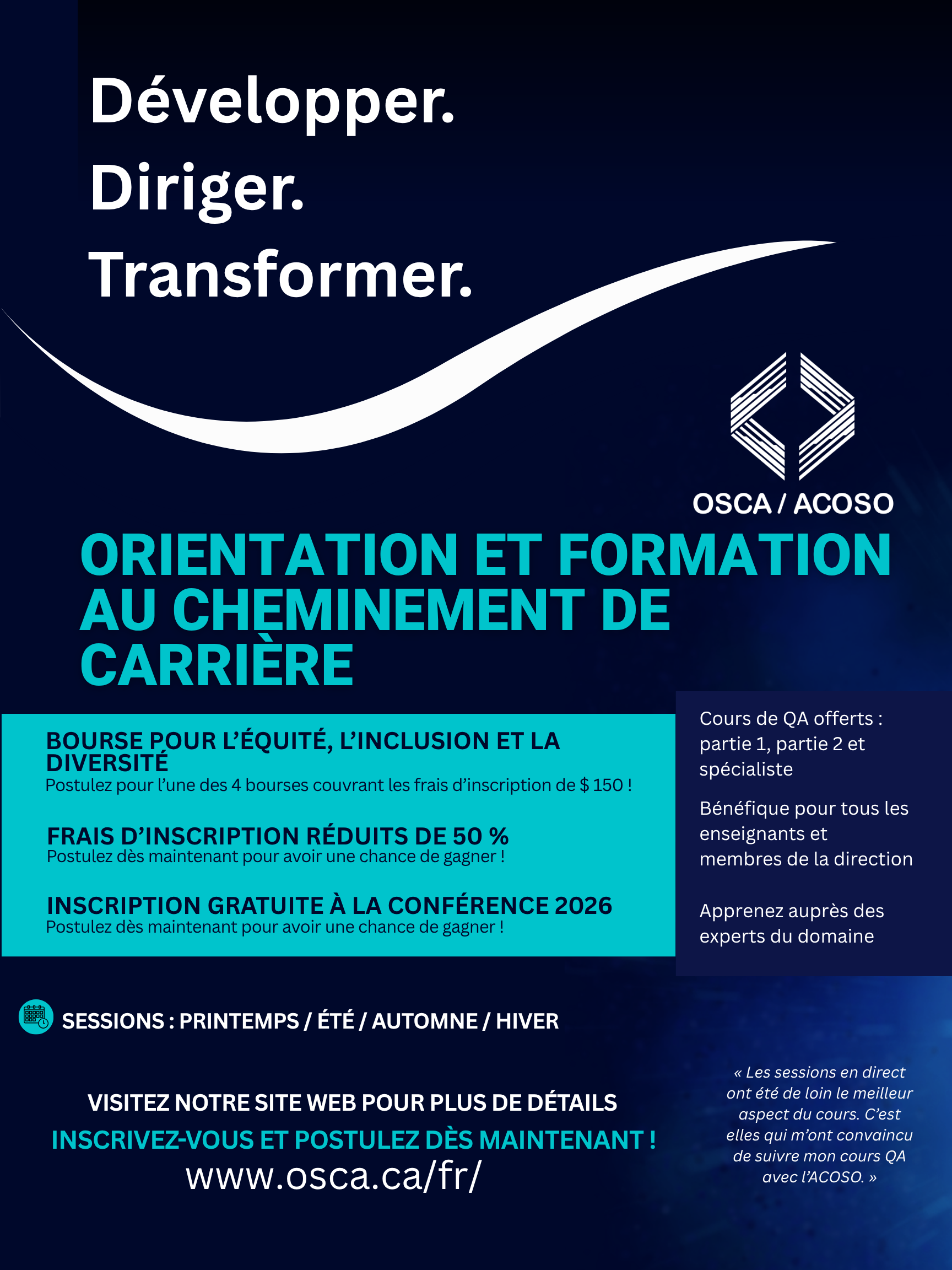 Grow. Lead. Transform. Guidance and Career Education Training